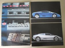 BUGATTI EB110 EB112 orig 1992 HUGE Prestige Brochure in English with 2x Leaflets
