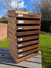 Oak Drawers for Tambour Roll