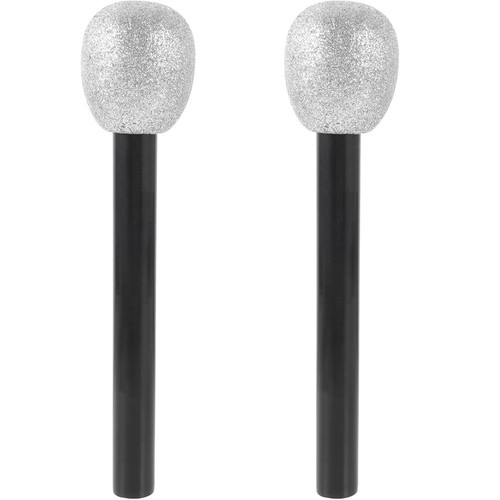 2pcs glitter microphone - microphone, fake