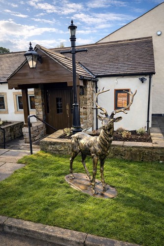 Lifesize cast iron stag - lifesize,