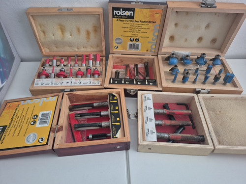 Router bit sets - 5,