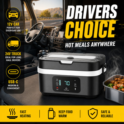 Heated lunch box 12v - 12v, 24v