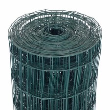 1.2m x 25m Green PVC Coated Galvanised Steel Mesh Fencing Garden Stock Fencing