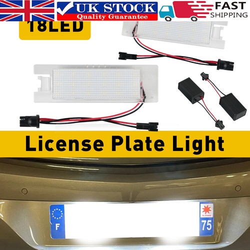 Led licence number - 2x, plate