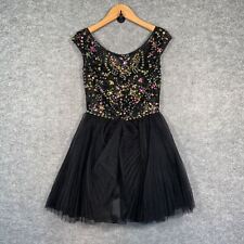 Sherri Hill Dress Womens UK 4 Black Embellished Prom Party Designer Evening 