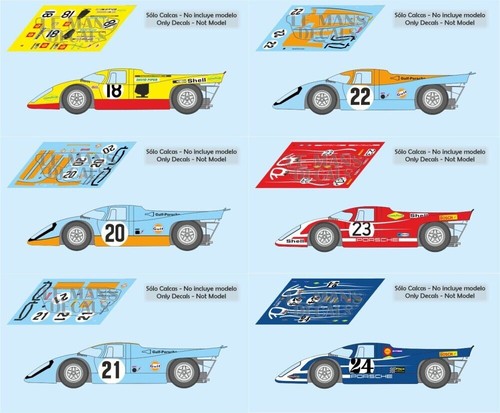 Decals porsche 917k mans - 917k, le