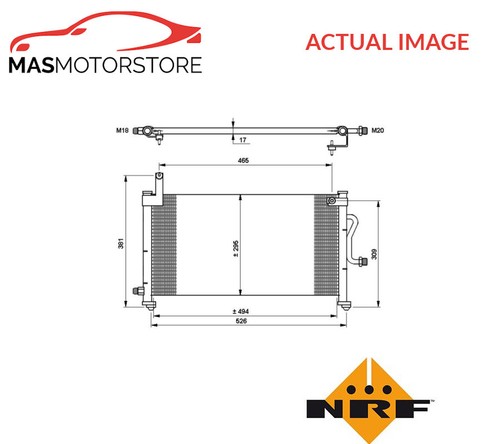 Air con condenser - a/c, nrf