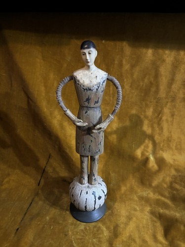 Antique wooden santos spanish - wooden,