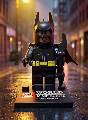 Batman minifigure with - with, display