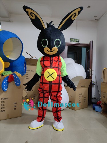 Black rabbit mascot costume - rabbit,