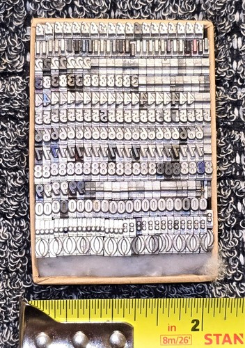 14pt numbers set - set, font