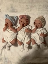 Berenguer Triplets Cloth Bodies Vinyl Limbs 350mm Preloved Need A New Mummy