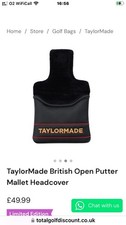 New Taylormade Vault limited Edition Steam Line British Open Mallet Putter Cover