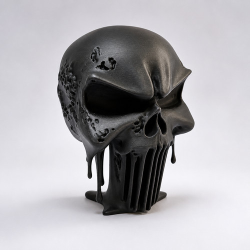 Punisher skull sculpture - punisher,
