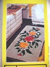 Brunswick Rug Plan Cotton Canvas ONLY 27x54" PASTORALE #114-2 Yarn chart only
