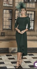 Invitations by VENI INFANTINO 29704 Embellished Forest Green Size 12 Dress New