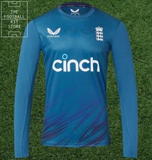 England Cricket Training Top Mens - Castore ECB Long Sleeve- Black Friday Sale