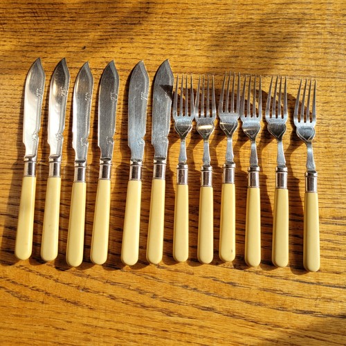 Vintage epns fish cutlery - vintage,