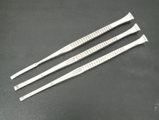THREE VINTAGE SURGICAL CARVING CHISELS BY THACKRAY LEEDS STAINLESS STEEL ,