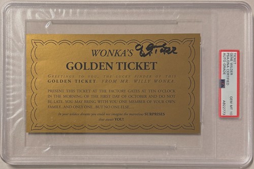 Gene wilder signed willy - gene,