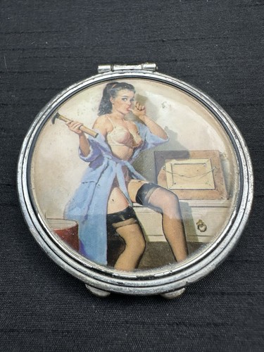Vintage retro pin girl - vintage,