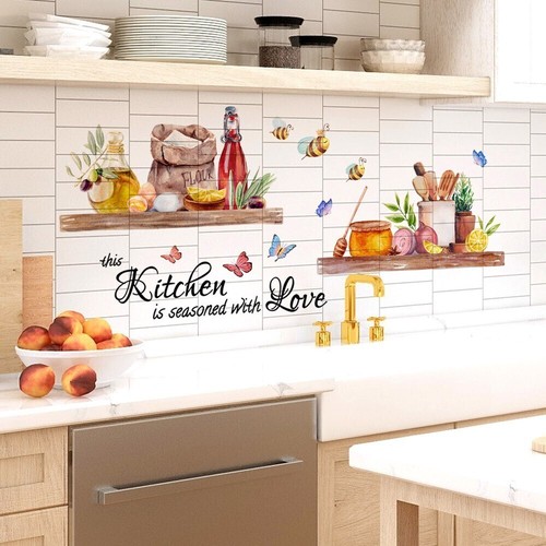 Large kitchen butterfly vinyl - large,