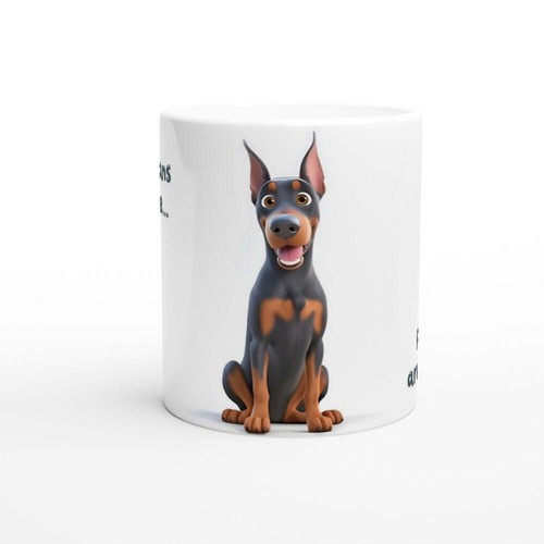 Doberman funny dog - dog, gift