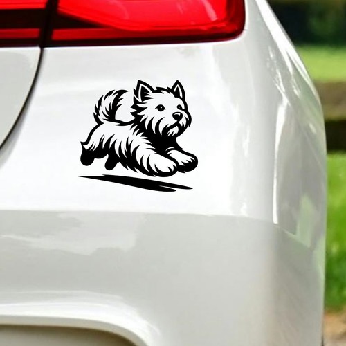 Westie sticker west highland - west,