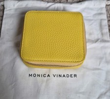 Monica Vinader Leather Jewellery Box - Yellow Leather