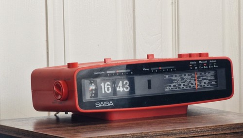 Saba flip clock alarm radio - alarm,