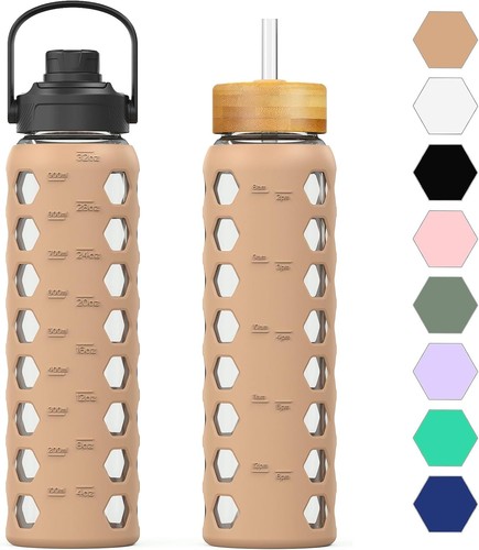 950ml glass water bottle - glass,