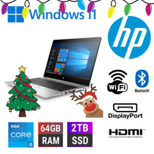 CHEAP FAST Windows 11 14" Laptop CORE i5 8th Upto 64GB RAM 2TB SSD WIFI OFFICE