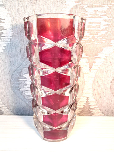 Vintage clear cranberry - vintage, &