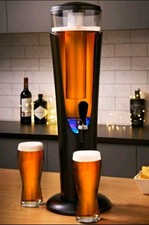 Big Chill Light Up Tower Beer Dispenser - Black Brand New In Box