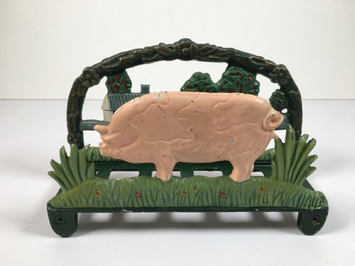Cast iron pig homestead - iron,