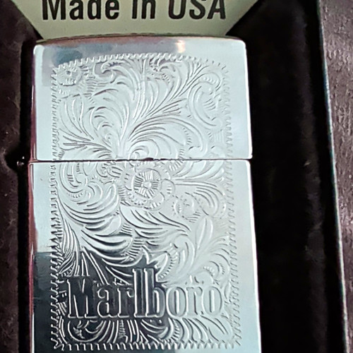 Zippo marlboro engraved - marlboro, chrome