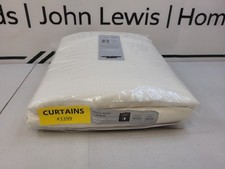 John Lewis Textured Weave Blackout Pencil Pleat Curtains Cream 167x182cm Pair