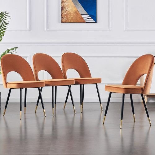 Dining chairs velvet - 2/4x,