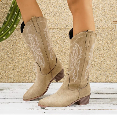 Women beige faux suede - beige,