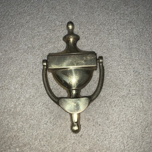 Vintage brass door knocker - brass,