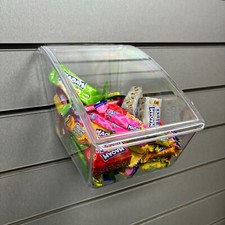 Pick N Mix Clearbox + Lid Storage Slatwall Slatbox Board Display Boxes Retail