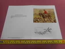  SNAFFLES CARD THE HUNTSMAN  FREE POSTAGE UK !! FOX HUNTING  