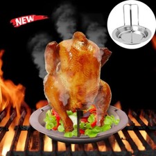 Chicken Roaster Rack Stainless Steel Chicken Holder Chicken Rack Roasting Pan UK