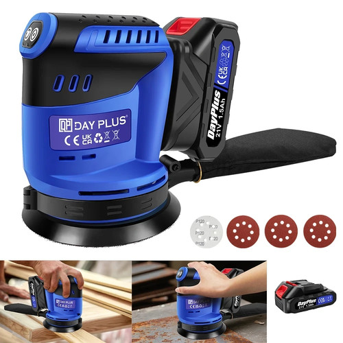 21v cordless orbital - cordless, sander