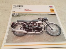 Motorcycle Card Velocette 500