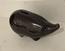 Vintage Dark Purple Pig Money
