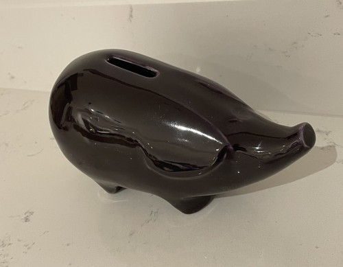 Vintage dark purple pig - vintage,