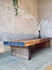 ARTEMIS Low Chabudai Japanese Coffee Table Chunky Wood Minimalist Handmade UK