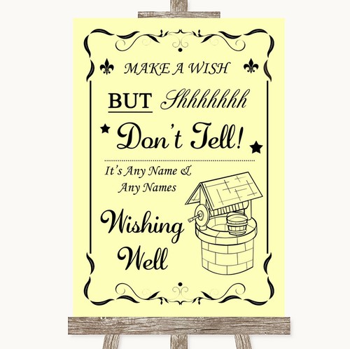 Yellow wishing well - wishing,