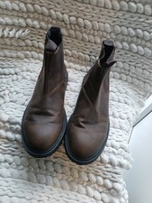 ZARA CHELSEA BROWN BOOTS SZ 39